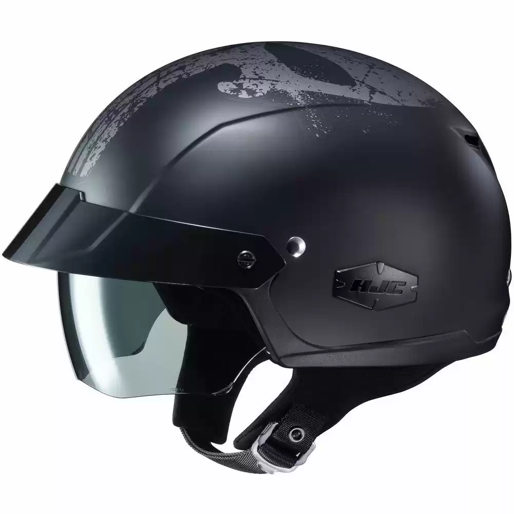 HJC IS-Cruiser Punisher Mens Motorcycle Half Helmets 1 HJC IS-Cruiser Punisher Mens Motorcycle Half Helmets