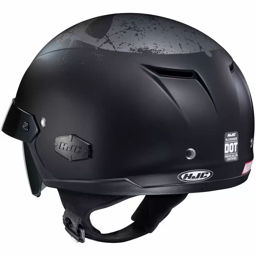 HJC IS-Cruiser Punisher Mens Motorcycle Half Helmets 2 HJC IS-Cruiser Punisher Mens Motorcycle Half Helmets - Image 2