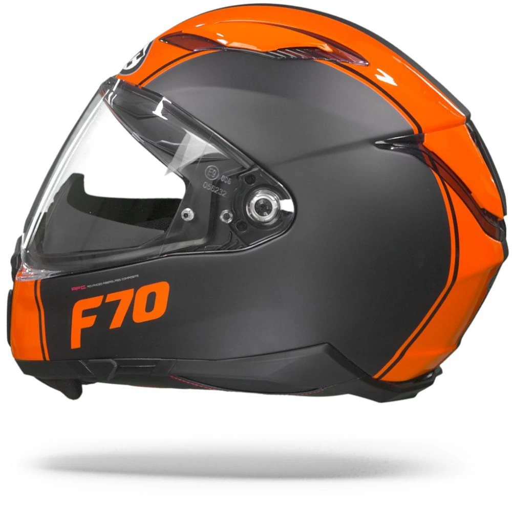 HJC F70 Mago Orange MC7SF Full Face Helmet 6 HJC F70 Mago Orange MC7SF Full Face Helmet - Image 6