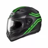 HJC I10/i10 Plus Strix Full-Face Mens MC-4SF Black/Green Helmet