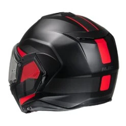 Hjc I100 Beis Black Red MC1SF Modular Helmet -Hjc hjc i100 beis black red mc1sf modular helmet 2