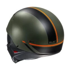 Hjc I20 Batol Green Orange MC4SF Jet Helmet -Hjc hjc i20 batol green orange mc4sf open face helmets 3