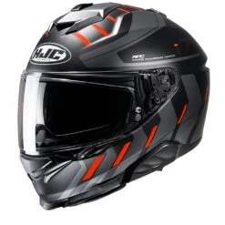 Hjc I71 Simo Black Orange Mc6Hsf Full Face Helmets