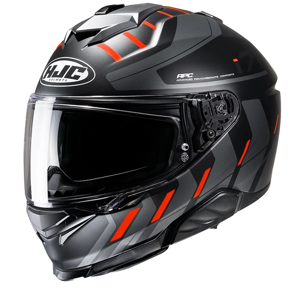 Hjc I71 Simo Black Orange Mc6Hsf Full Face Helmets