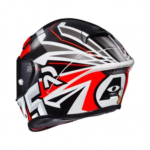 HJC RPHA 1 Arenas Replica Red Black Mc1 Full Face Helmet 2 HJC RPHA 1 Arenas Replica Red Black Mc1 Full Face Helmet - Image 2