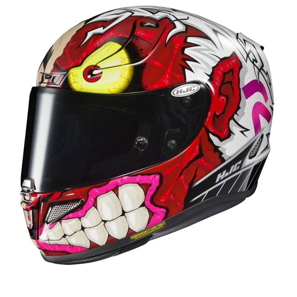 HJC RPHA 11 Two Face DC Comics White Red MC1SF Full Face Helmet 1 HJC RPHA 11 Two Face DC Comics White Red MC1SF Full Face Helmet