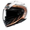 HJC RPHA 71 Mapos White Brown Mc9Sf Full Face Helmets