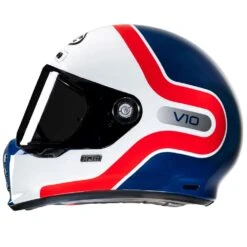 Hjc -Hjc hjc v10 grape white red mc21 full face helmets 5