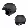 HJC CS-2N Flat Black Mens Motorcycle Half Helmet