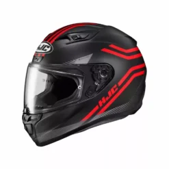 HJC I10/i10 Plus Strix Full-Face Mens MC-1SF Black/Red Helmet