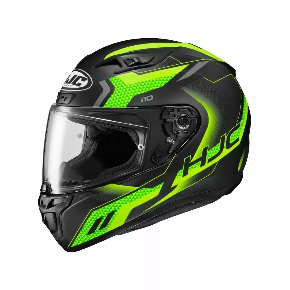 HJC I10/i10 Plus Robust Full-Face Mens MC-3HSF Black/Hi-Viz/Gray Helmet 1 HJC I10/i10 Plus Robust Full-Face Mens MC-3HSF Black/Hi-Viz/Gray Helmet