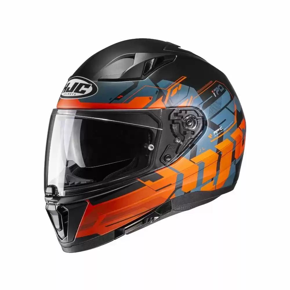 HJC I70 Alligon Full Face Mens MC-7SF Black/Orange/Blue Helmet 1 HJC I70 Alligon Full Face Mens MC-7SF Black/Orange/Blue Helmet