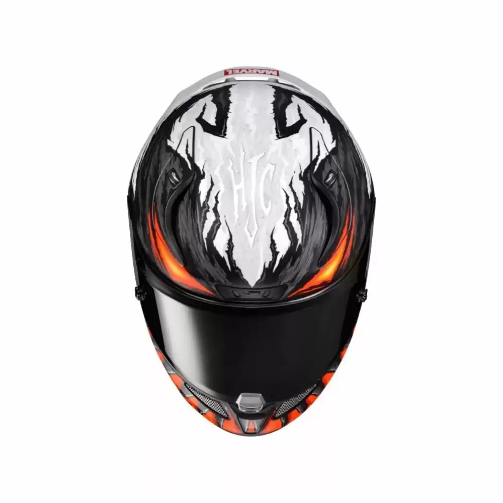 HJC Rpha 11 Pro Marvel Anti Venom Full Face Mens MC-1SF Black/White/Red Helmet 1 HJC Rpha 11 Pro Marvel Anti Venom Full Face Mens MC-1SF Black/White/Red Helmet