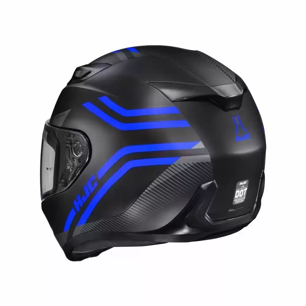 HJC I10/i10 Plus Strix Full-Face Mens MC-2SF Black/Blue Helmet 2 HJC I10/i10 Plus Strix Full-Face Mens MC-2SF Black/Blue Helmet - Image 2