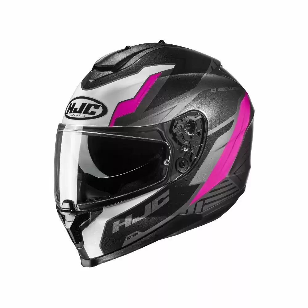HJC C70 Silon Full Face Mens MC-8 Black/Gray/White/Purple Helmet 1 HJC C70 Silon Full Face Mens MC-8 Black/Gray/White/Purple Helmet