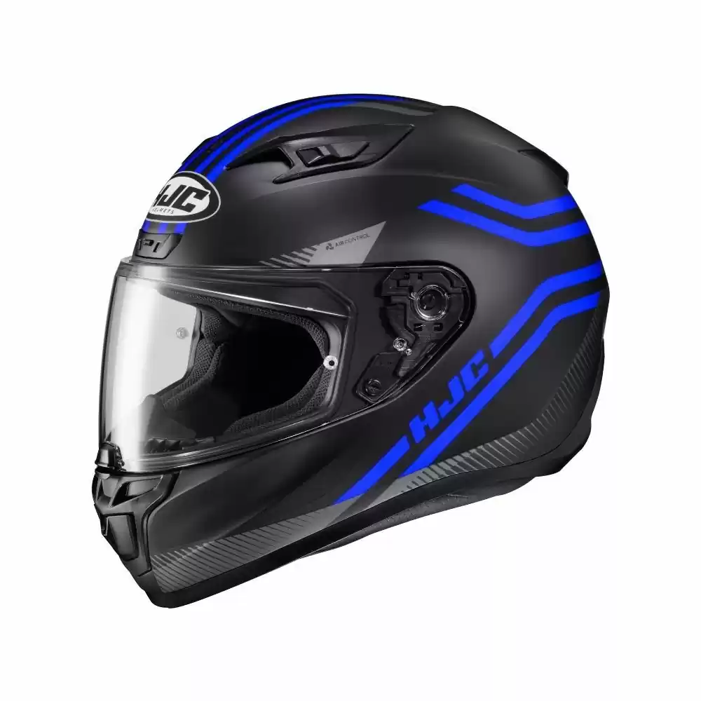 HJC I10/i10 Plus Strix Full-Face Mens MC-2SF Black/Blue Helmet 1 HJC I10/i10 Plus Strix Full-Face Mens MC-2SF Black/Blue Helmet