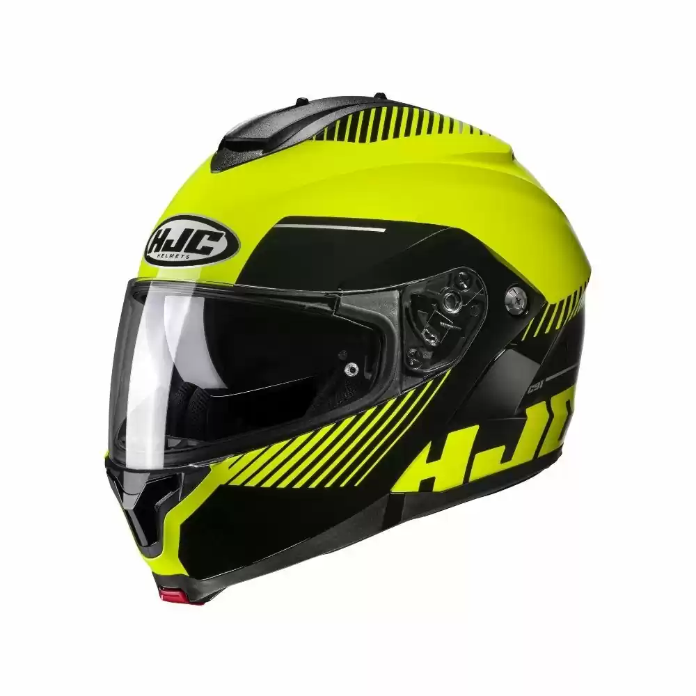 HJC C91/C91 Plus Prod Modular Mens MC-3H Hi-Viz/Black Helmet 1 HJC C91/C91 Plus Prod Modular Mens MC-3H Hi-Viz/Black Helmet