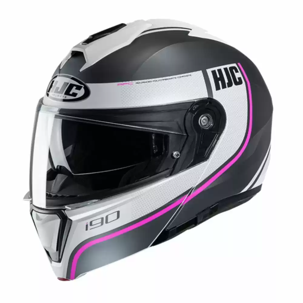 HJC Modular I90 Davan Snow Mens Dual Shield Helmets 6 HJC Modular I90 Davan Snow Mens Dual Shield Helmets - Image 6