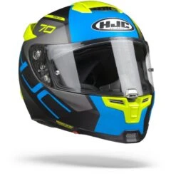 HJC RPHA 70 Vias MC2SF Grey Blue Fluo Yellow Full Face Helmet