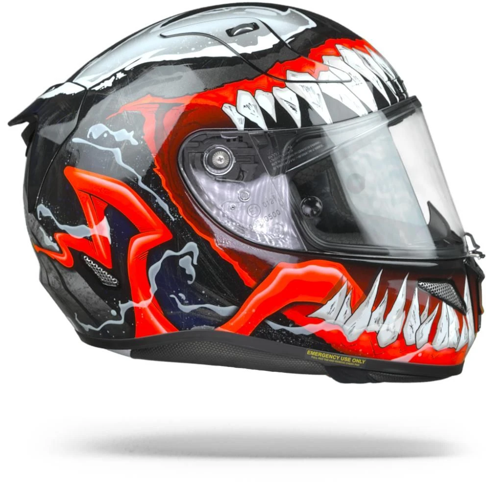 HJC RPHA 11 Venom 2 Marvel MC1 Black Red White Full Face Helmet 2 HJC RPHA 11 Venom 2 Marvel MC1 Black Red White Full Face Helmet - Image 2