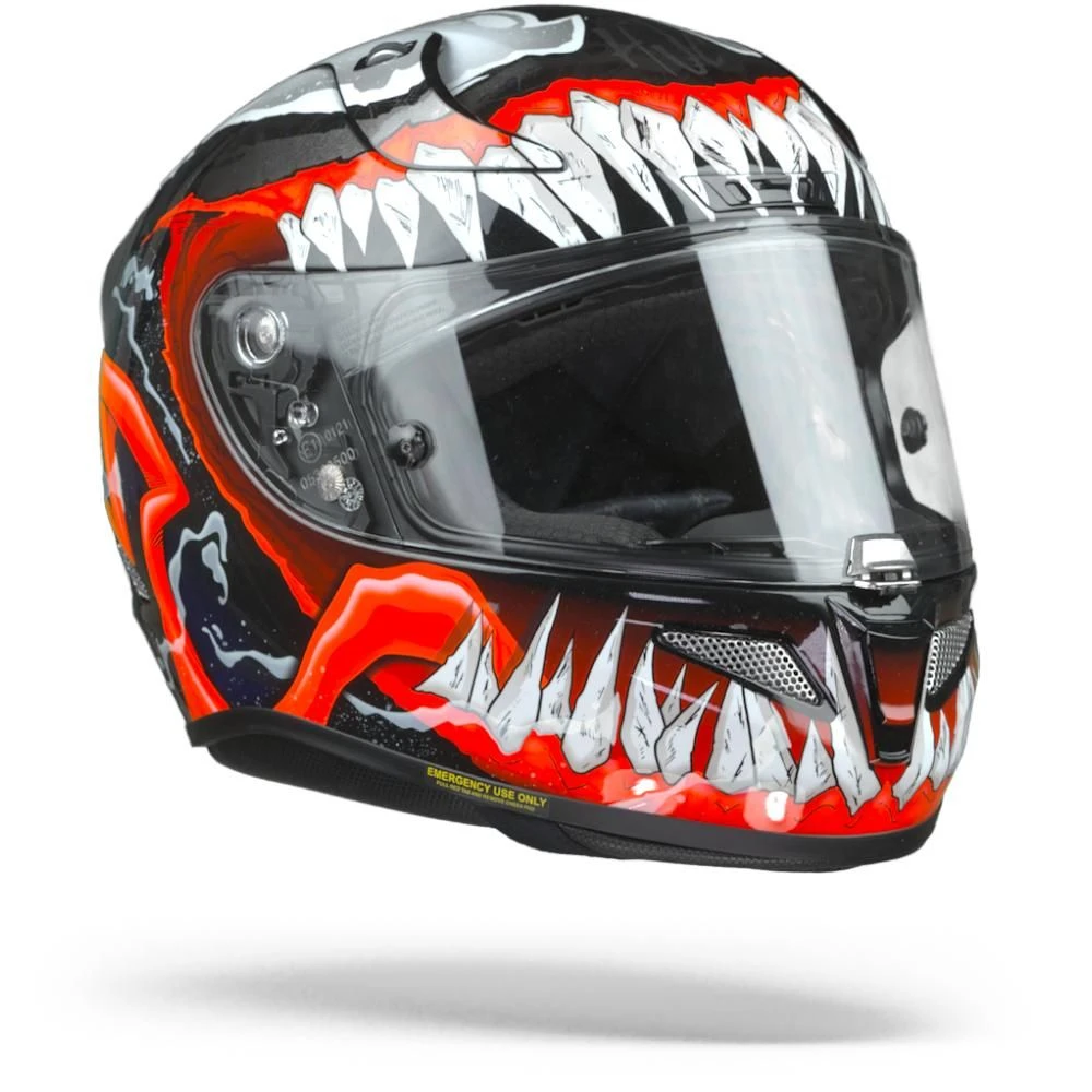 HJC RPHA 11 Venom 2 Marvel MC1 Black Red White Full Face Helmet 1 HJC RPHA 11 Venom 2 Marvel MC1 Black Red White Full Face Helmet