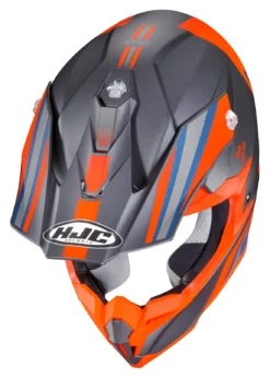 HJC I50 Flux Helmet 8 HJC I50 Flux Helmet -Hjc hjci50 flux helmet orange grey blue 2
