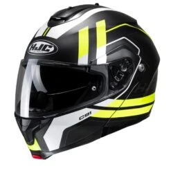Hjc C91 Octo Black Yellow Mc3Hsf Modular Helmets